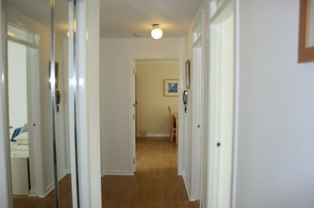 Flat 1 hallway Flat on the Green 1