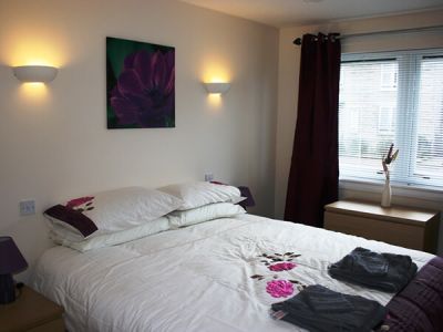 Master bedroom Flat on the Green Three